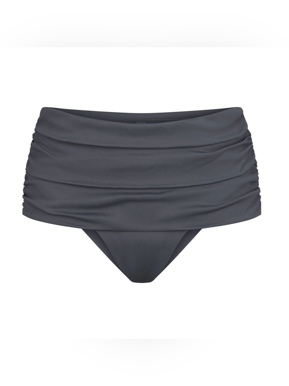 Skims | Sculpting Swim Fold Over Bikini Bottoms in Gunmetal Grey